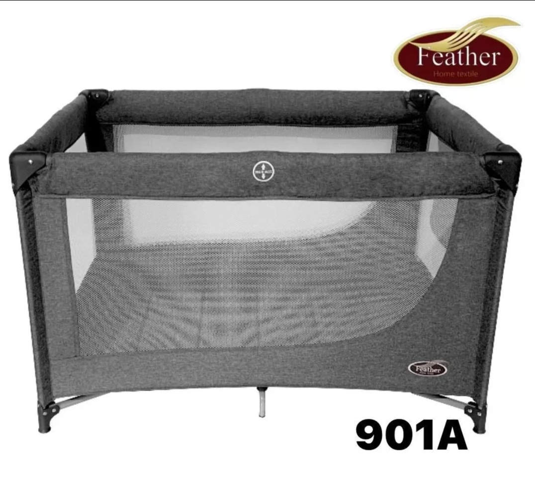 سرير لعب أطفال Feather بجوانب شبكية