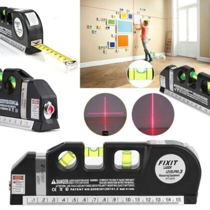 ميزان ليزر Fixit مع شريط قياس من الديرة